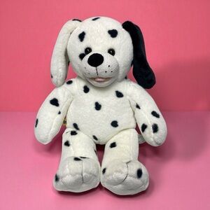 Build A Bear Dalmatian Dog Magnet Mouth Plush Stuffed Animal